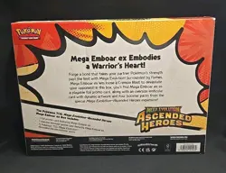 Pokemon Mega Evolution Ascended Heroes Mega Emboar ex Box New Sealed - Image 2