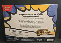 Pokemon Mega Evolution Ascended Heroes Mega Feraligatr ex Box New Sealed - Image 2