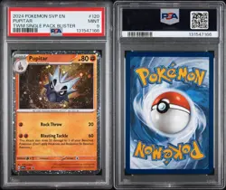 2024 POKEMON SVP EN BLACK STAR PROMO #120 PUPITAR TWM BLISTER PSA 9 - Image 3