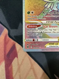 SHAYMIN VSTAR 173/172 RAINBOW RARE BRILLIANT STARS POKEMON - Image 4