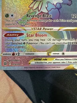 SHAYMIN VSTAR 173/172 RAINBOW RARE BRILLIANT STARS POKEMON - Image 5