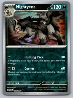 Mightyena 114/167 Uncommon Twilight Masquerade Pokemon Reverse Holo Near Mint - Image 1