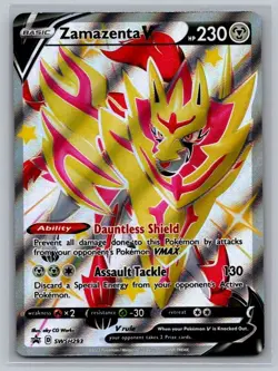 Zamazenta V (Shiny) SWSH293 Holo Promo Sword & Shield Promo Pokemon Near Mint - Image 1