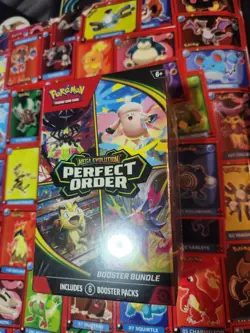 Pokemon TCG: Mega Evolution-Perfect Order Booster Bundle (6 Packs) New Sealed - Image 2