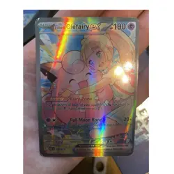Pokemon Lillie's Clefairy EX 184/159 Sv09 Journey Together Full Art Holo SIR - Image 1