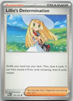 Lillie's Determination 119/132 Uncommon Mega Evolution Pokemon Near Mint - Image 1
