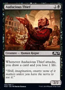 Audacious Thief -Foil Light Play MTG Magic 2020 Core Set - Image 1
