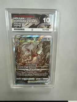 ACE 10 Hisuian Zoroark VStar GG56/GG70 Crown Zenith 2023 English Pokemon - Image 1