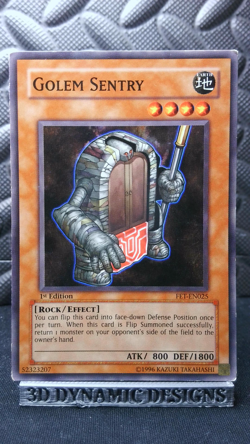 | Yugioh Golem Sentry FET-EN025 1st Edition Common Flaming Eternity LP/PL 🔥 | - Image 1