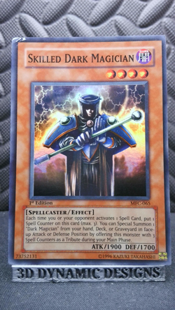 | Yugioh Skilled Dark Magician MFC-065 1st Ed Super Rare Magicians Force HP | - Image 1