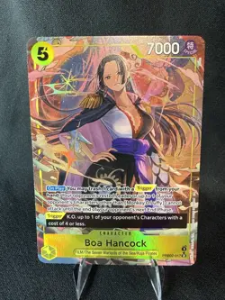 Bandai One Piece CCG Boa Hancock PRB02-017 SR Foil Alt Art Character 7000 Power - Image 1