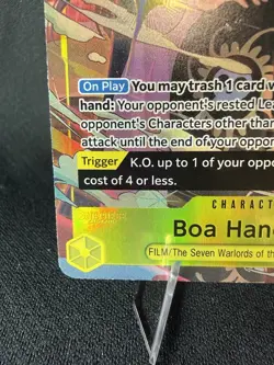 Bandai One Piece CCG Boa Hancock PRB02-017 SR Foil Alt Art Character 7000 Power - Image 4