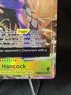 Bandai One Piece CCG Boa Hancock PRB02-017 SR Foil Alt Art Character 7000 Power - Image 5
