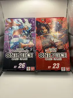 One Piece Starter Deck Lot ST-23 ST-26 Shanks Sealed - Image 1