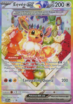 Fruit Eevee ex 174 SVP Black Star Promo - Prismatic Evolutions UPC Pokemon - NM - Image 2
