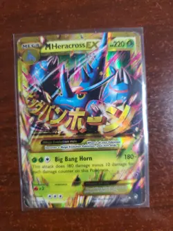 Pokemon TCG M Heracross EX 112/111 Furious Fists Holo Card 2014 - Image 1
