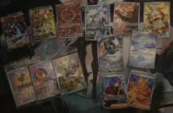 POKEMON Card Lot of 13 Cards ex and Art Rare Mega Charizard ex, Promo & more - Image 1