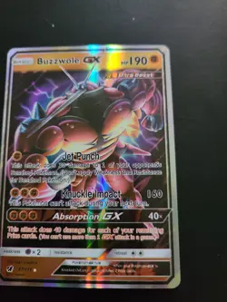 Pokemon TCG Buzzwole GX Crimson Invasion 57/111 Holo Sun & Moon Trading Card - Image 2
