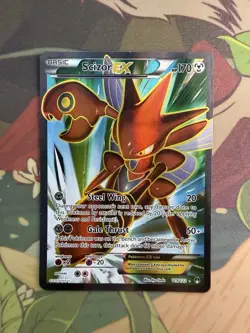 Pokemon TCG Scizor EX Full Art Ultra Rare Holo Card 119/122 - Image 1