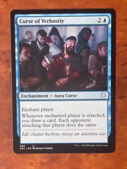 Curse of Verbosity MTG Magic the Gathering Card NM Near Mint AFC - Image 1