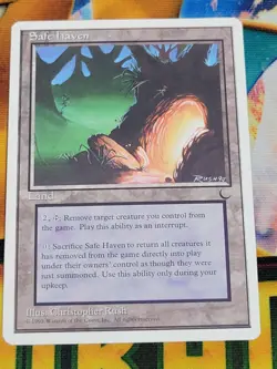 C391 MAGIC MTG CHRONICLES SAFE HAVEN LP RARE - Image 1