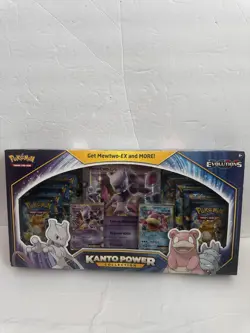 🔥 Pokemon TCG XY Evolutions Kanto Power Collection Box Mewtwo EX Sealed - Image 1