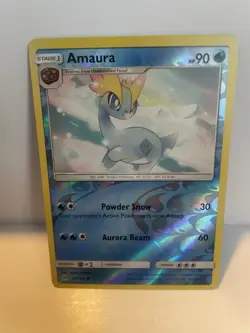 The Pokemon Company Amaura Reverse Holo Uncommon 27/131 SM Forbidden Light 90 HP - Image 1