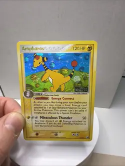 Pokemon TCG Ampharos Holo Rare 1/115 LP - Image 1