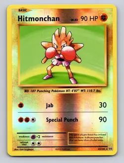Hitmonchan 62/108 Holo Rare XY Evolutions Pokemon Reverse Holo LP - Image 1