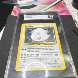 Pokemon Chansey Base Set 3/102 Holo Rare English WotC 1999 120 HP SGC 8 - Image 1