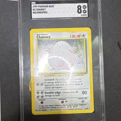 Pokemon Chansey Base Set 3/102 Holo Rare English WotC 1999 120 HP SGC 8 - Image 2