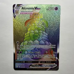 Pokemon Rainbow Alcremie VMAX 073/072 Shining Fates Secret Rare Full Art Holo - Image 1