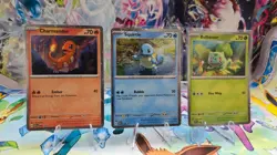 Pokemon SV Promo Bulbasaur, Charmander, Squirtle (Cosmos Holo) (46, 47, 48) - Image 1