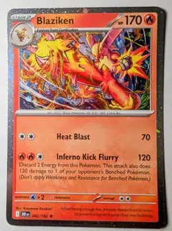 Blaziken - 042/182 Cosmos Holo Pokemon Destined Rivals Exclusive NM - Image 1