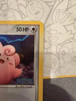 2005 Pokemon Unseen Forces Clefairy 53/115 Reverse Holo Foil Stamp LP+ to NM - Image 2
