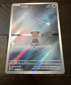Pokemon Cleffa 202/197 Obsidian Flames Illustration Rare Holo HP 30 English - Image 2