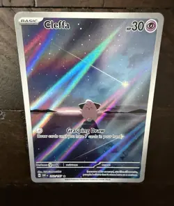 Pokemon Cleffa 202/197 Obsidian Flames Illustration Rare Holo HP 30 English - Image 3