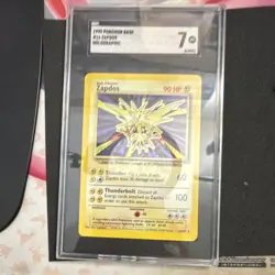 Pokemon Zapdos Base Set 016/102 Unlimited Holo Rare English 1999 SGC 7 non psa - Image 1