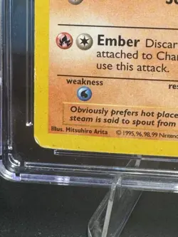 Pokemon TCG Base Set Charmander 46/102 Shadowless CGC 5 - Image 3