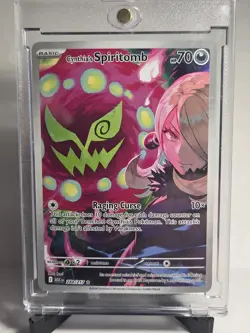 Pokemon TCG Cynthia's Spiritomb Rare Full Art Holo Spirit Basic 244/217 HP 70 - Image 1