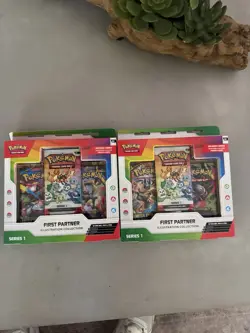 Pokemon TCG First Partner Illustration Collection Series 1 New Sealed x2 - Image 1