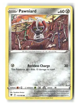 Pawniard 115/189 Common Astral Radiance Pokemon Near Mint - Image 1