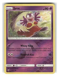 Jynx 38/73 Common Shining Legends Pokemon Reverse Holo Near Mint - Image 1