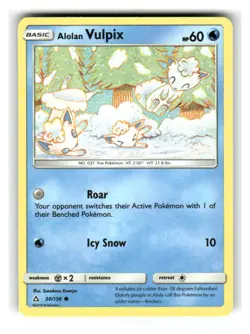 Alolan Vulpix 30/156 Common Ultra Prism Pokemon Near Mint - Image 1