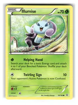 Illumise 18/160 Common Primal Clash Pokemon Lightly Played - Image 1