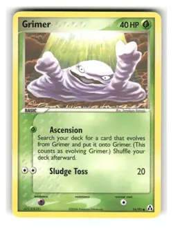 Grimer 54/92 Common Legend Maker Pokemon Lightly Played - Image 1