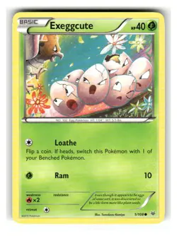 Exeggcute 1/108 Common Roaring Skies Pokemon Lightly Played - Image 1