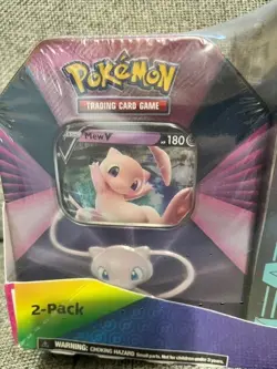 Pokemon TCG Evolving Skies MEW V Costco 2-Pack ETB+TIN SEALED NEW - Image 2