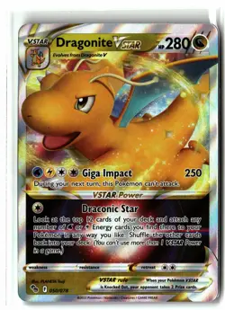Dragonite VSTAR ⭐ 050/078 Holo VSTAR Rare Pokemon GO 2022 Pokemon NM - Image 1