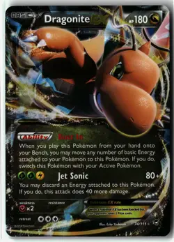 Dragonite EX ⭐ 74/111 Holo EX Rare Furious Fists 2014 Pokemon NM/LP - Image 1